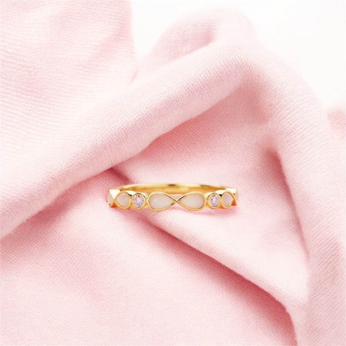 Infinity Birthstone Band