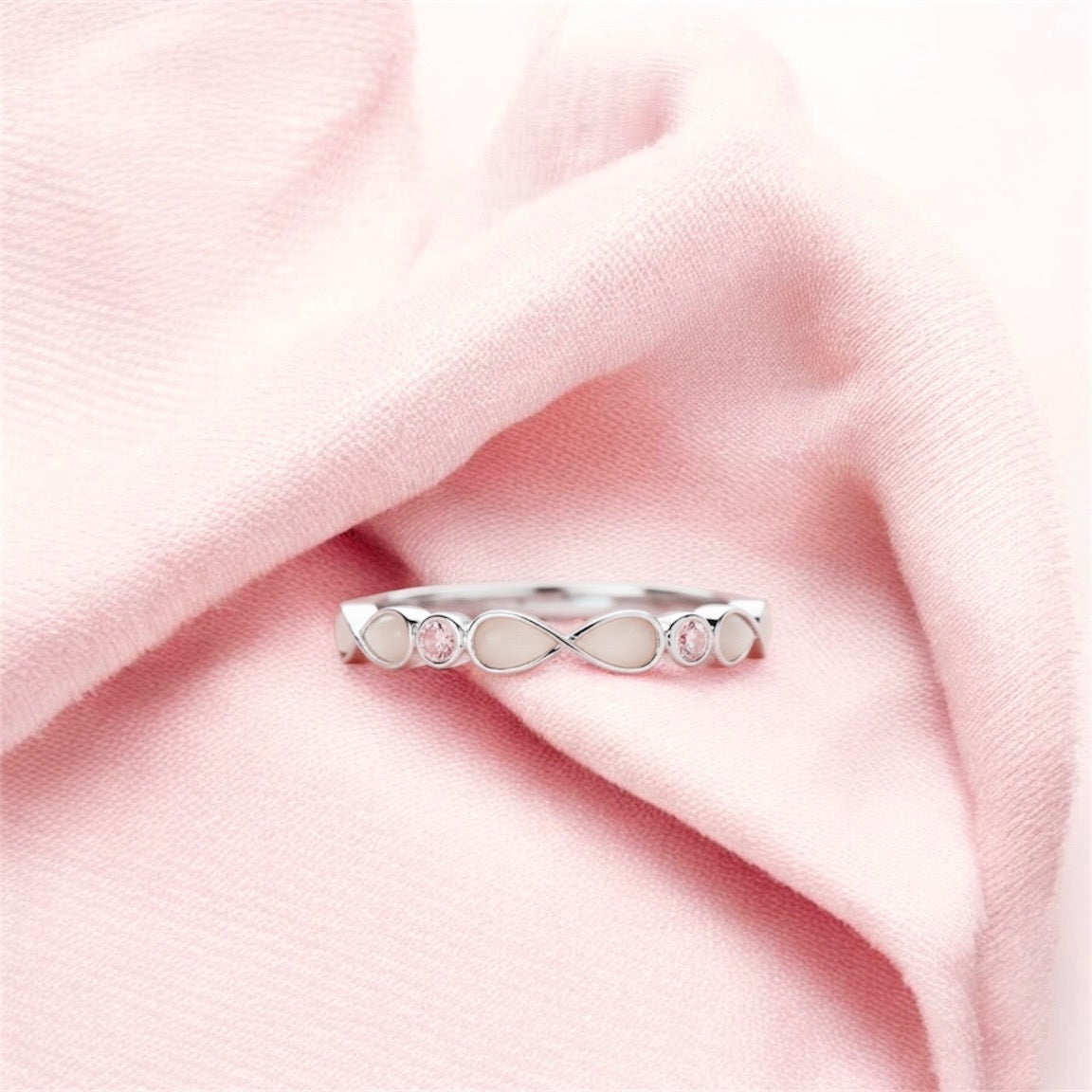 Infinity Birthstone Band